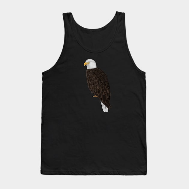 Bald Eagle Bird Watching Birding Ornithologist Gift Tank Top by jzbirds